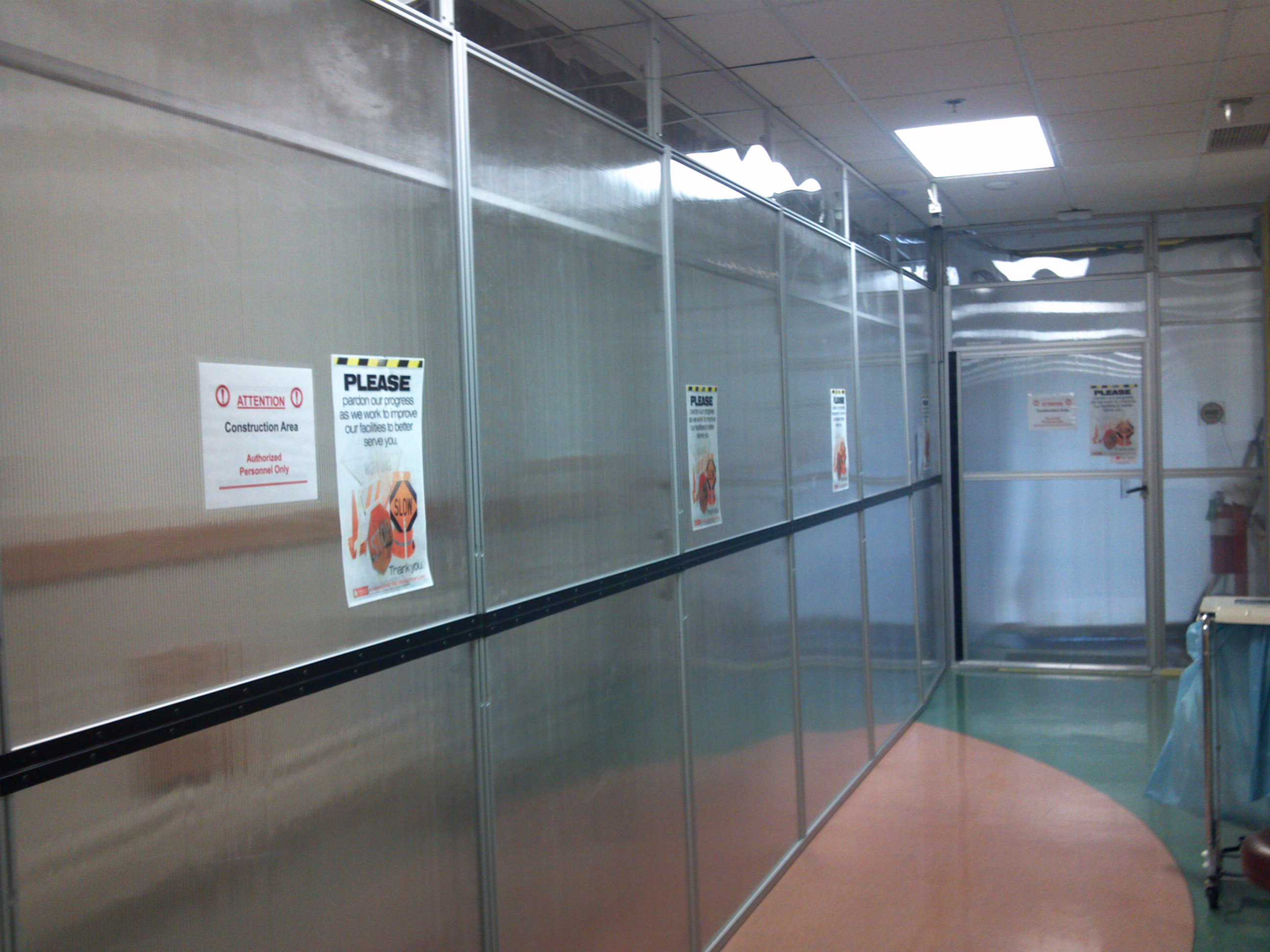 Temporary Construction Wall Panels for Dust Containment